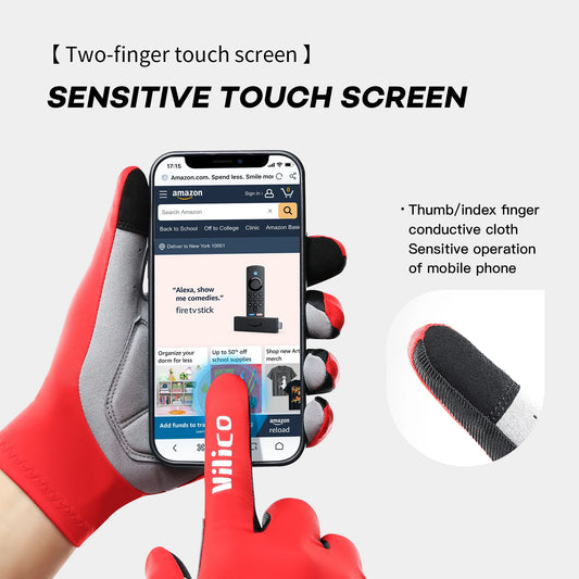 Touch Screen Long Full Fingers Half Fingers Gel Sports Cycling Gloves