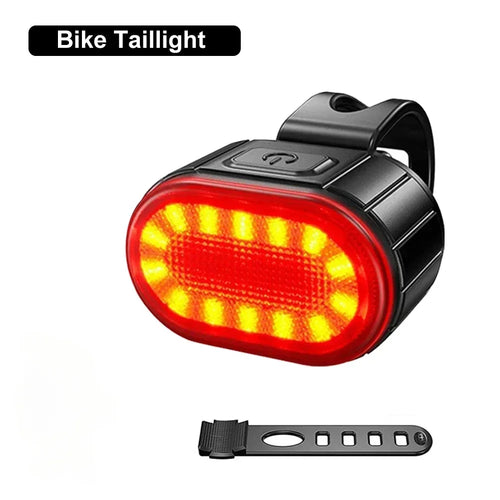 Front & Rear Rechargeable Bike Lights – USB LED Bicycle Cycling Flashlight Set