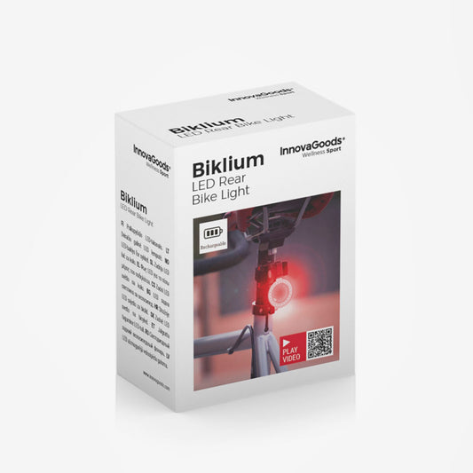 Biklium InnovaGoods Rear LED Bike Light – Ultra-Bright Safety Tail Light