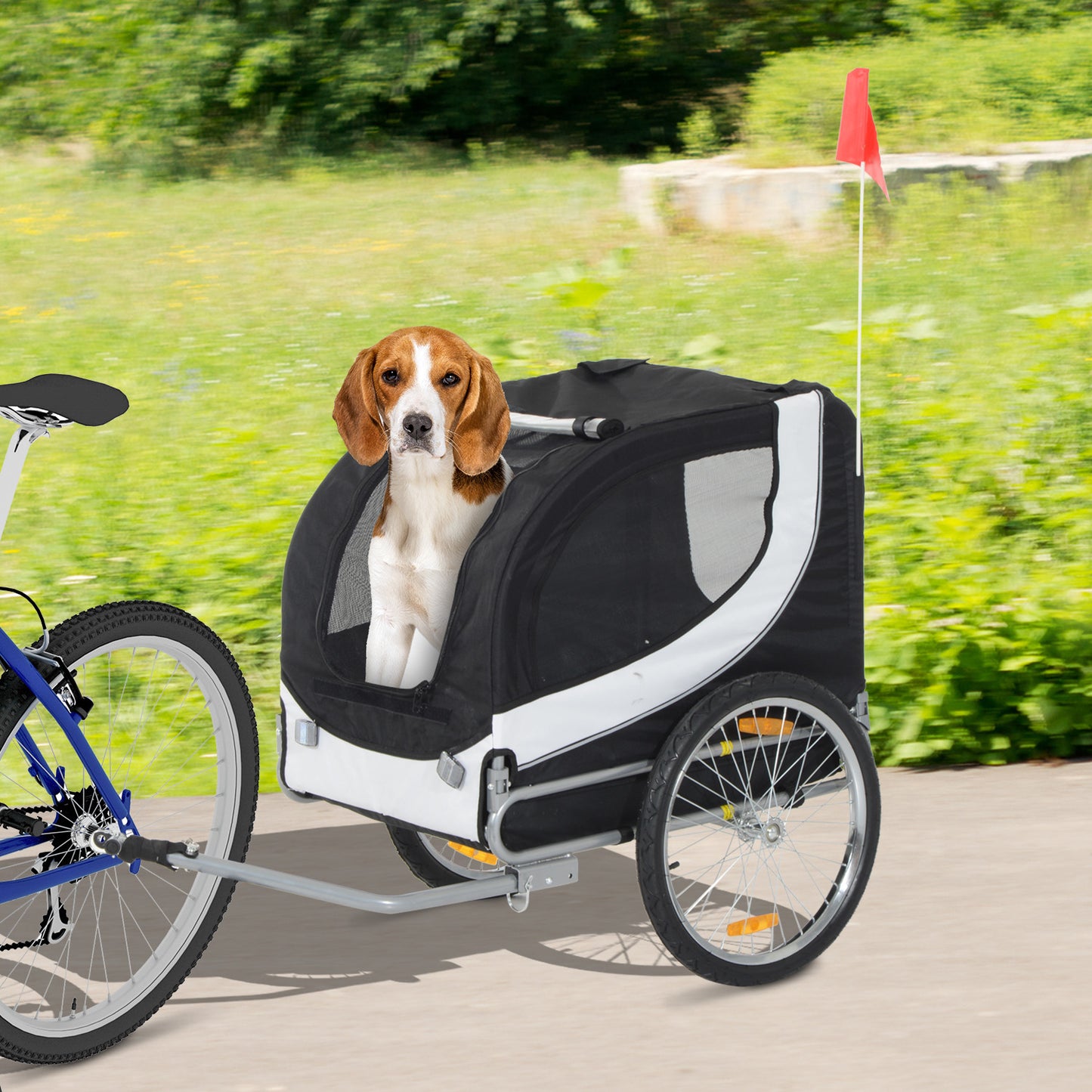 PawHut Folding Pet Bike Trailer