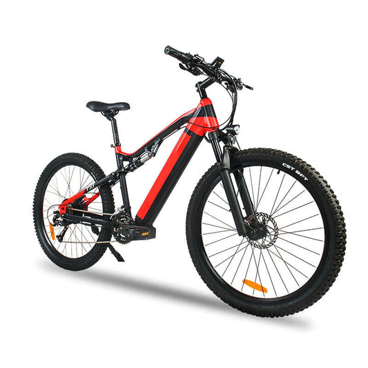 ⚡ Siroock™ Red 500W eMTB – 27.5" Electric Mountain Bike (48V, 7-Speed)