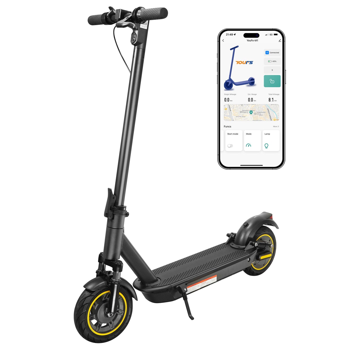 App-Connected Electric Scooter (350W)