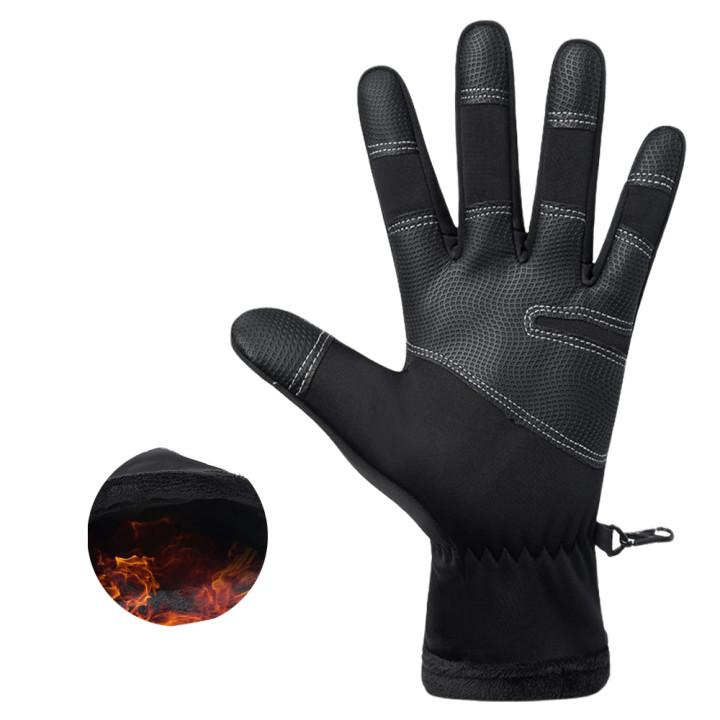 Winter Men’s Warm Touch Screen Gloves – Waterproof & Anti-Slip