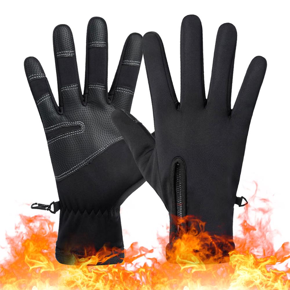 Winter Men’s Warm Touch Screen Gloves – Waterproof & Anti-Slip