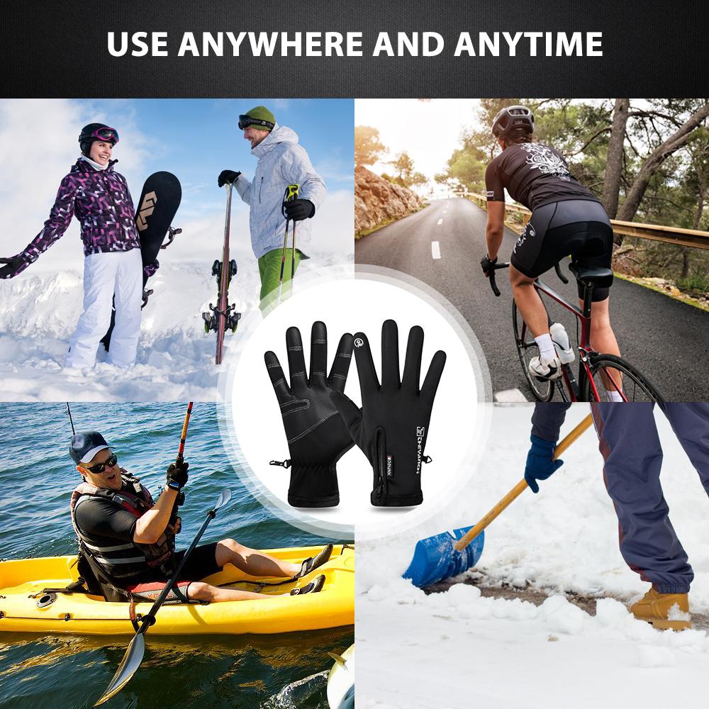 Winter Men’s Warm Touch Screen Gloves – Waterproof & Anti-Slip
