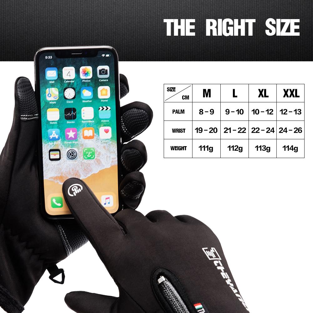 Winter Men’s Warm Touch Screen Gloves – Waterproof & Anti-Slip