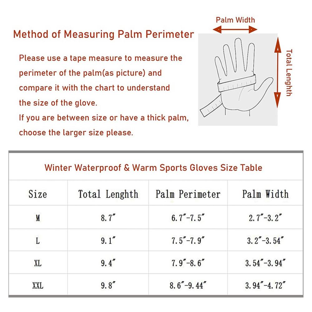 Winter Men’s Warm Touch Screen Gloves – Waterproof & Anti-Slip