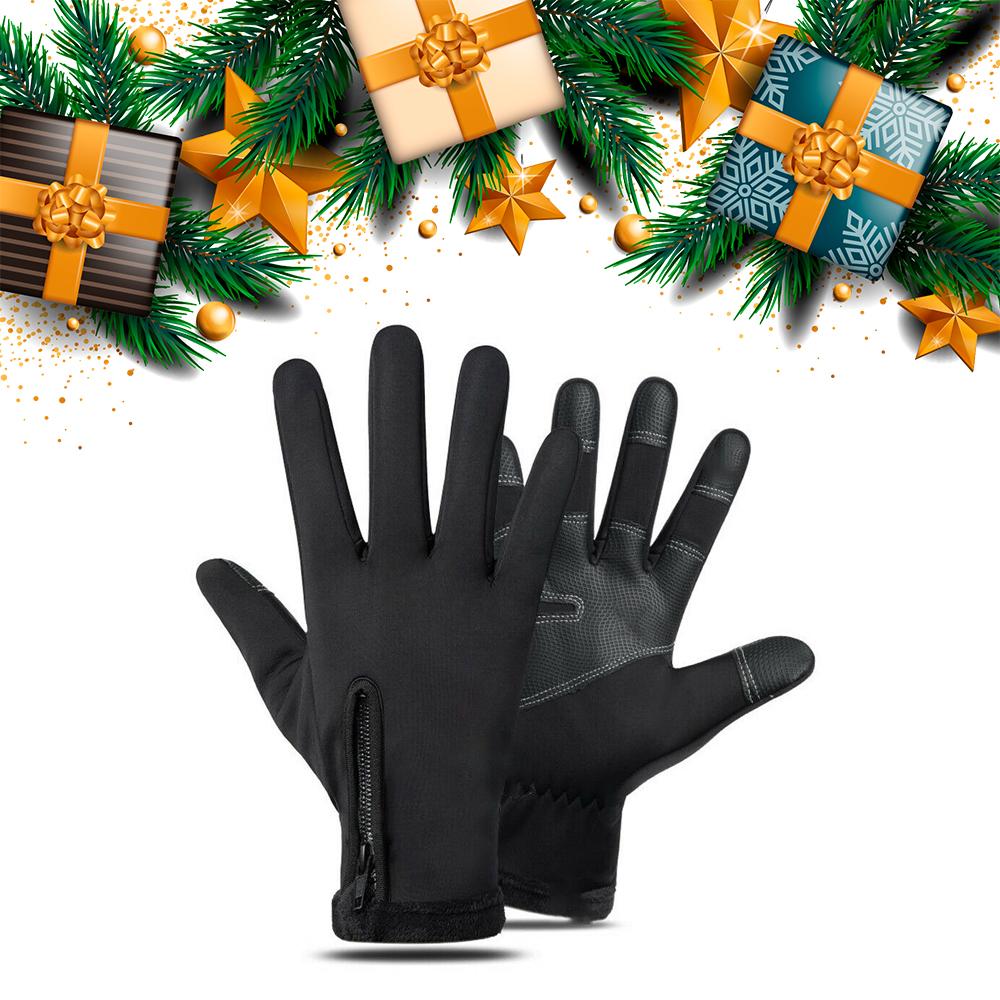 Winter Men’s Warm Touch Screen Gloves – Waterproof & Anti-Slip