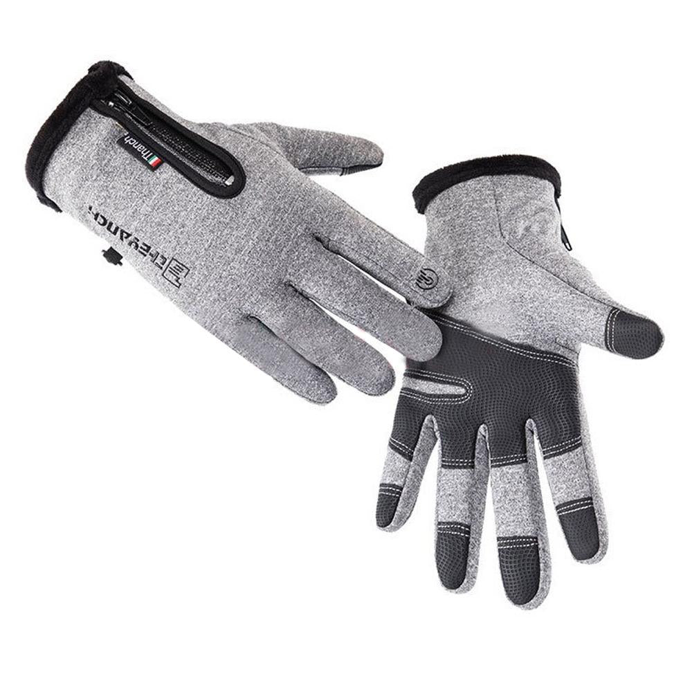 Winter Men’s Warm Touch Screen Gloves – Waterproof & Anti-Slip