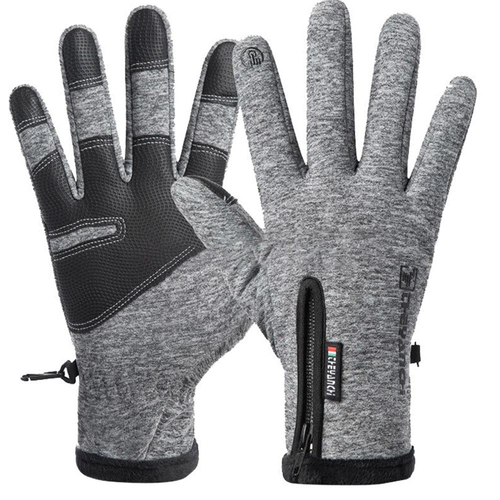 Winter Men’s Warm Touch Screen Gloves – Waterproof & Anti-Slip