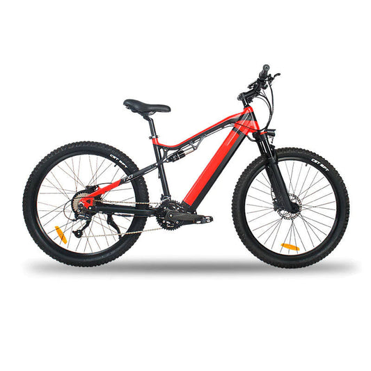 ⚡ Siroock™ Red 500W eMTB – 27.5" Electric Mountain Bike (48V, 7-Speed)