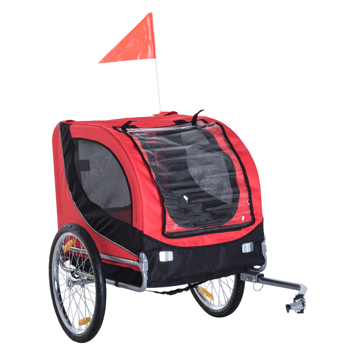 Bicycle Pet Trailer – Foldable – Red