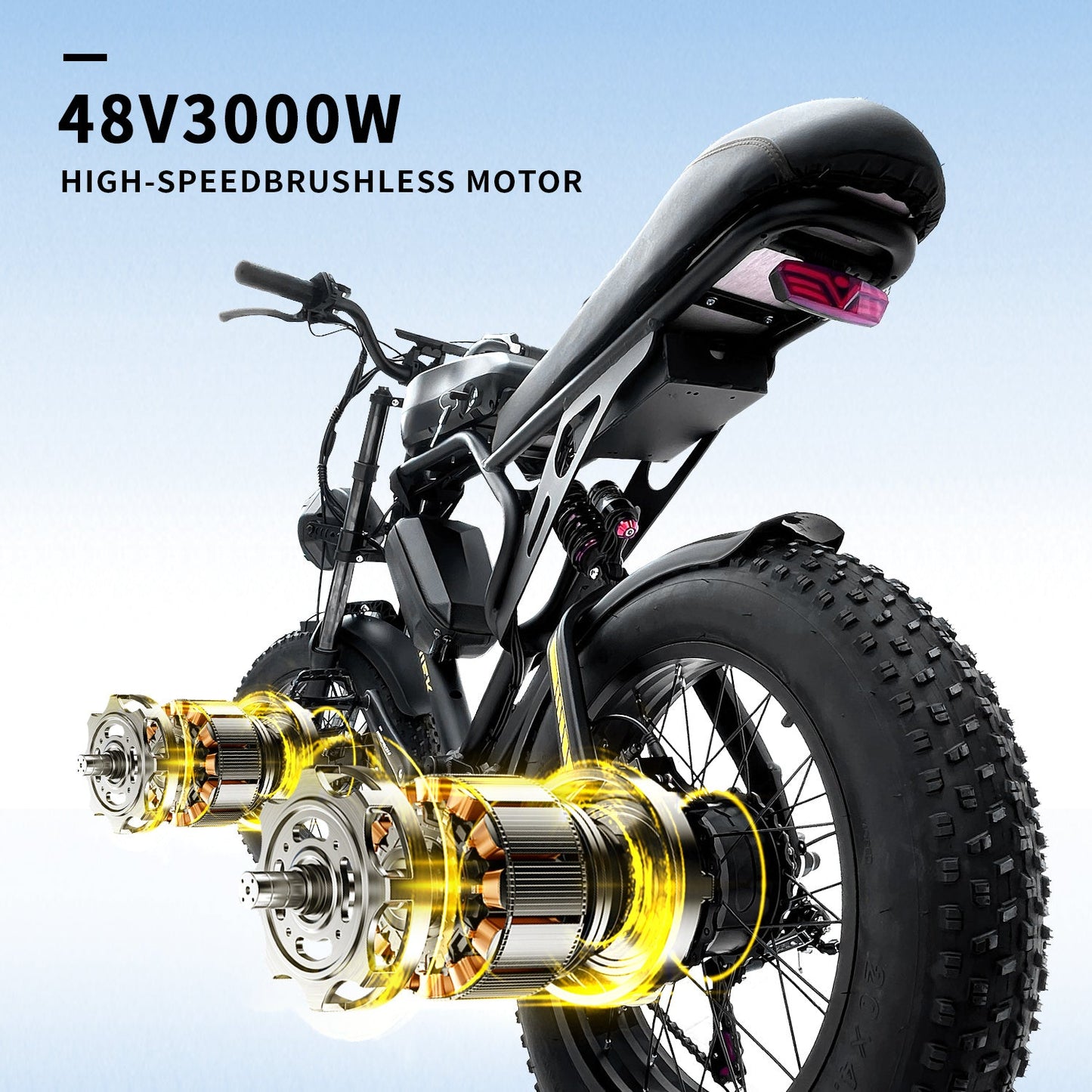 RetroCruze™ BLJ-F4 1500W Fat Tire Electric Bike (20")