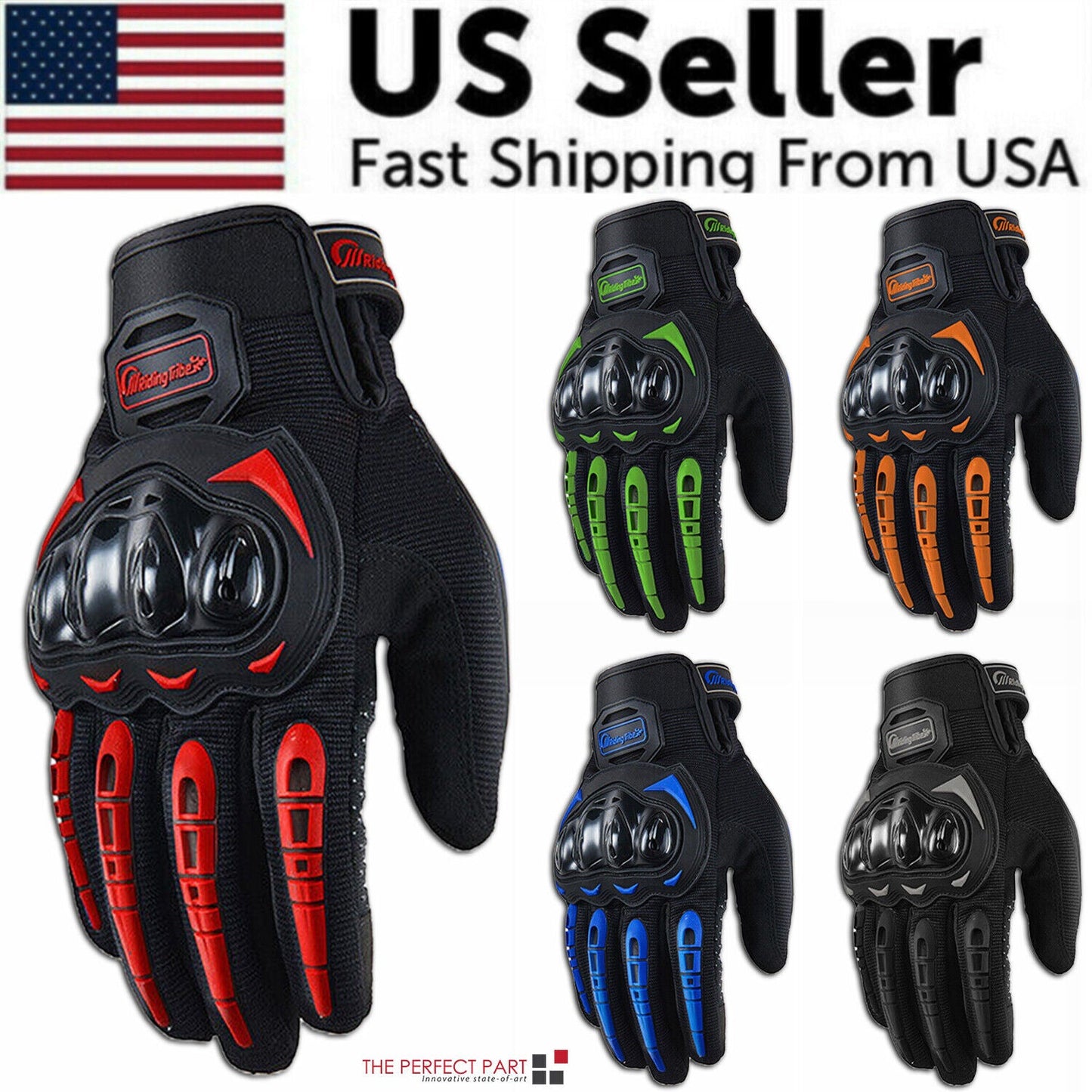 Racing Full-Finger Motorcycle Gloves – Motocross, Dirt Bike, Riding Protection