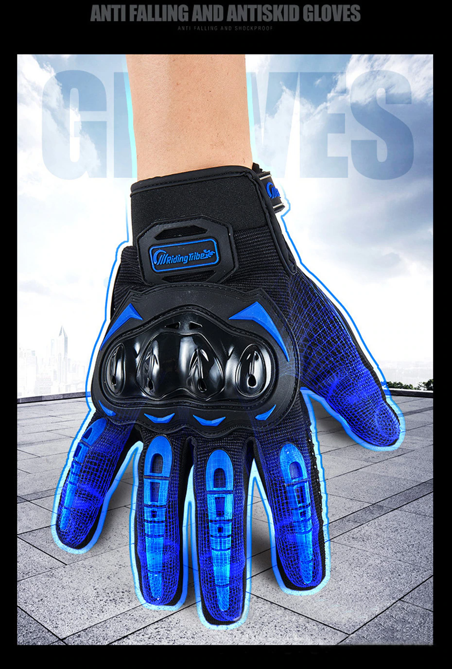 Racing Full-Finger Motorcycle Gloves – Motocross, Dirt Bike, Riding Protection