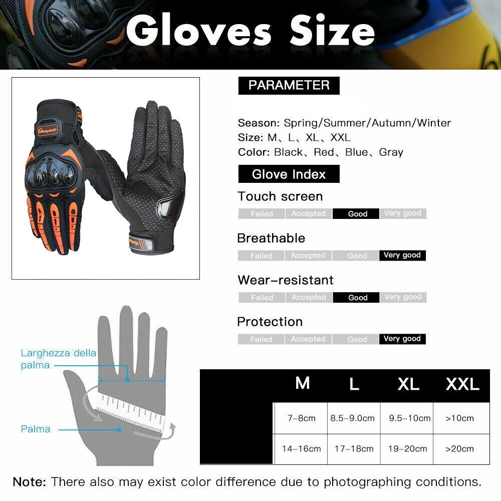 Racing Full-Finger Motorcycle Gloves – Motocross, Dirt Bike, Riding Protection