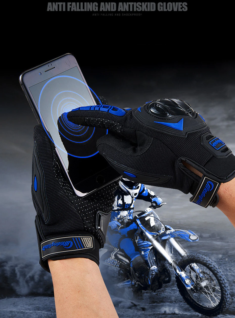 Racing Full-Finger Motorcycle Gloves – Motocross, Dirt Bike, Riding Protection