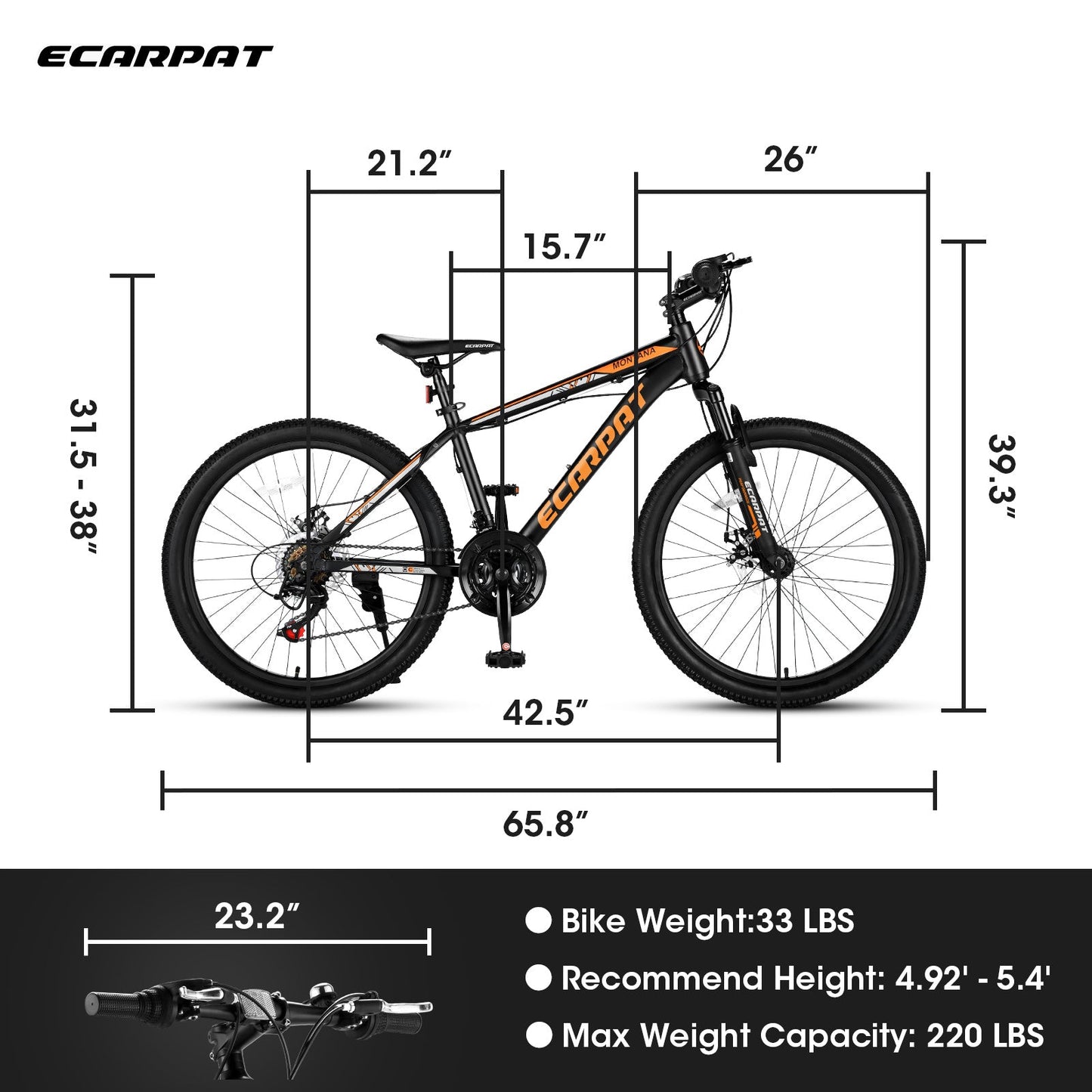 City-Cruizer – 24" Carpat™ Aluminum Mountain Bike (21-Speed)