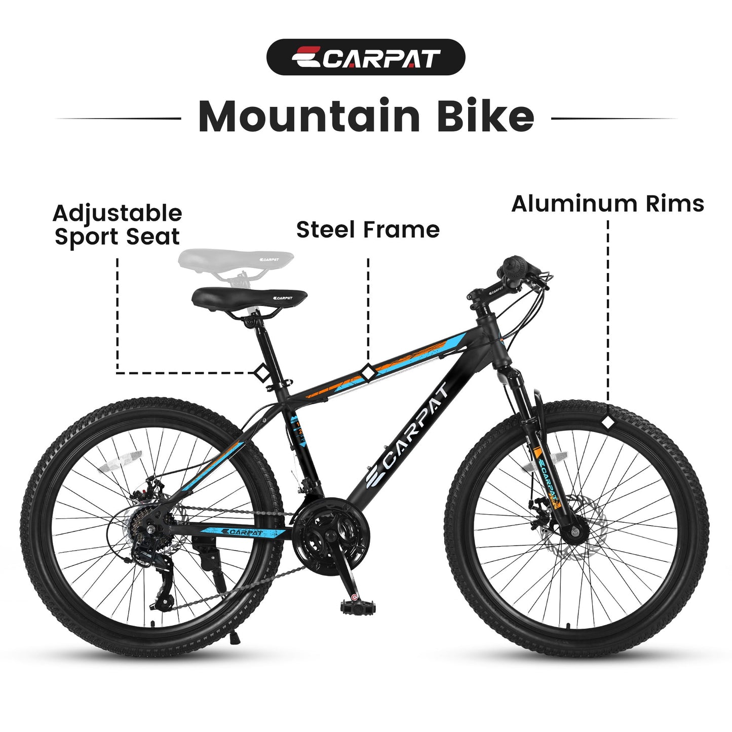 TrailStar™ City-Cruizer – 26" Mountain Bike with Shimano 21-Speed Drivetrain