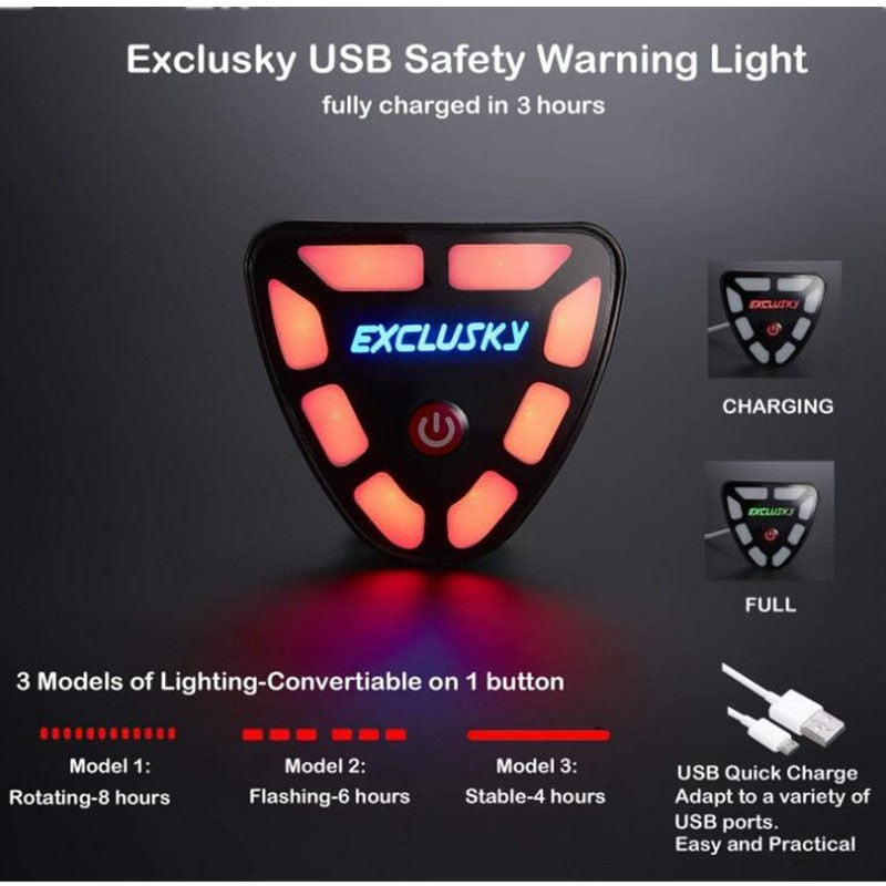 Battery-Powered Bike Helmet Featuring Rear Illumination