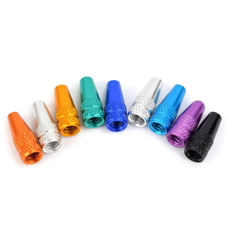 4/8PCS Aluminum Alloy Presta Valve Caps – MTB & Road Bike Tire Dust Covers