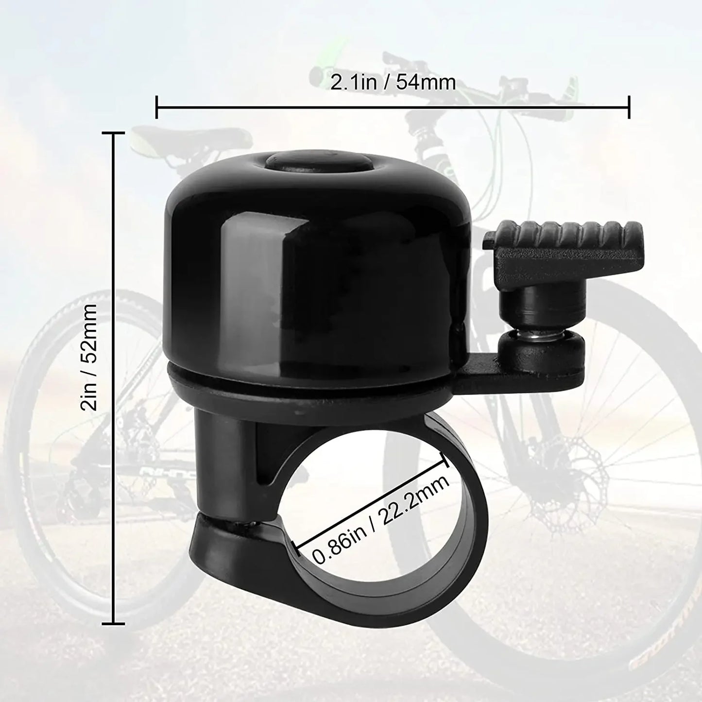 Alloy Bicycle Bell – Loud Safety Horn Alarm for Mountain & Road Bikes