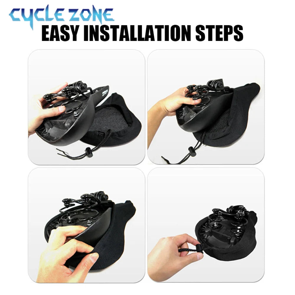 Soft 3D Bicycle Cushion Cover MTB Bike Padded Thickened Sponge Foam