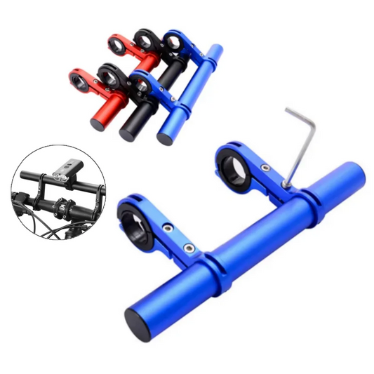 10/20/30CM Aluminum Alloy Bicycle Handlebar Extender Bike Front Light