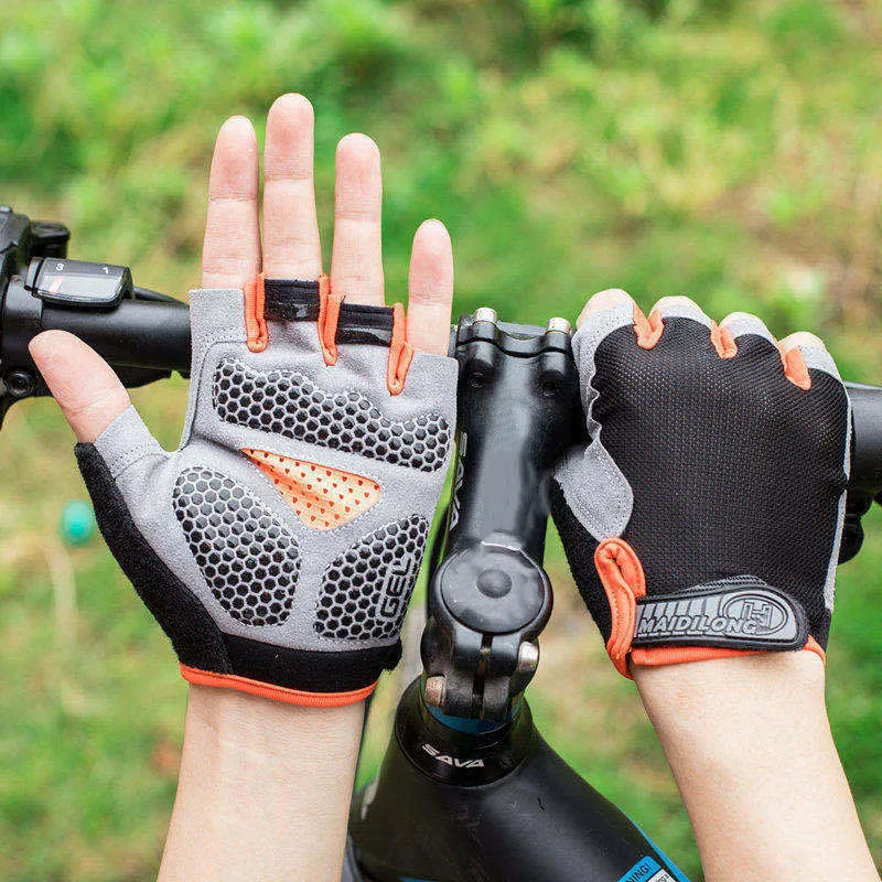 Half-Finger Cycling Gloves – Breathable Men & Women Gym Fitness Mitts