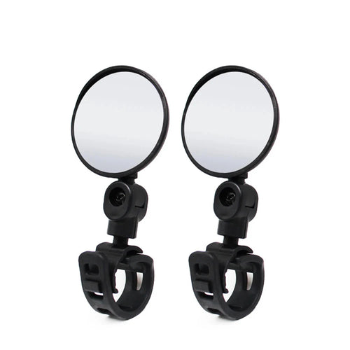 2PCS Universal Bicycle Rearview Mirrors – 360° Adjustable & Rotatable