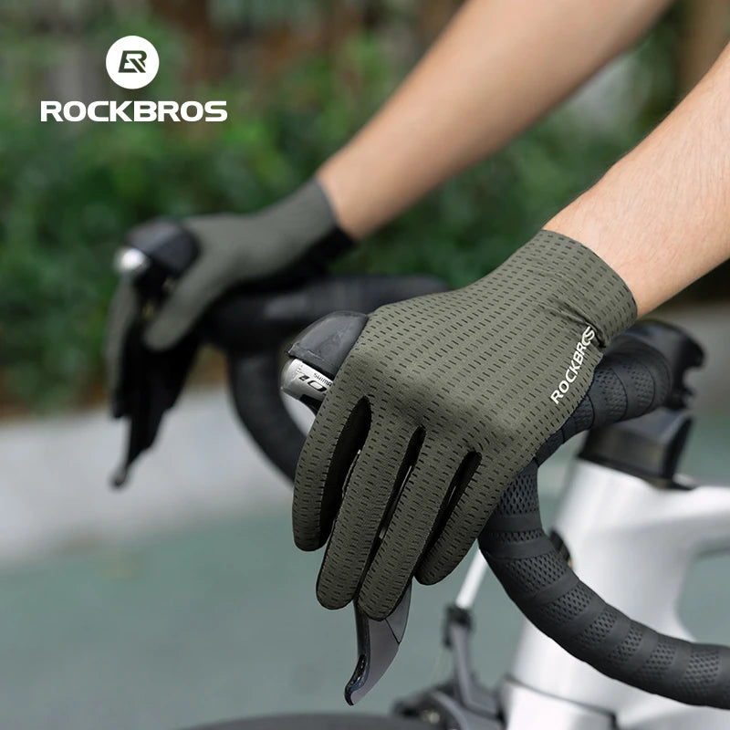 ROCKBROS Cycling Gloves Anti-slip Women Men MTB Road Bicycle Gloves