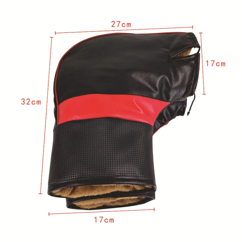 Winter Motorcycle Handlebar Windshield Gloves – Thermal Waterproof Hand Covers for Bikes & E-Bikes