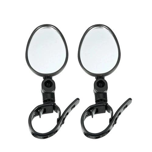 2PCS Universal Bicycle Rearview Mirrors – 360° Adjustable & Rotatable