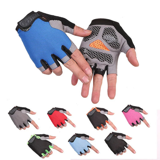Half-Finger Cycling Gloves – Breathable Men & Women Gym Fitness Mitts