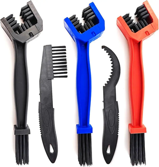 Motorcycle & Bicycle Chain Brush Cleaner – 3-Sided Plastic Cleaning Tool for Chain Maintenance