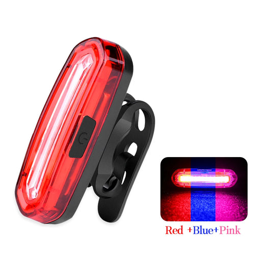 MTB & Road Bike Rear Light – USB Rechargeable LED Tail Light, Easy to Install
