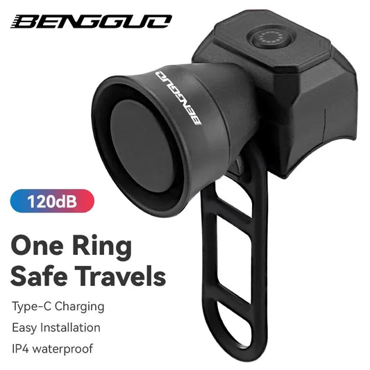 Mini USB Rechargeable Bicycle Horn – Loud Waterproof Electronic Bike Bell for MTB & Road