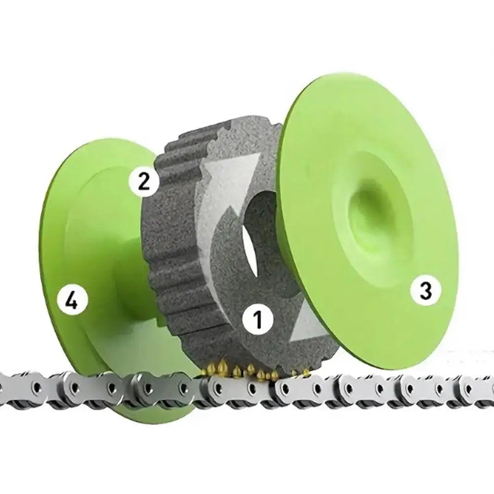 1PCS Bicycle Chain Lubricator – Roller Oiling & Cleaning Tool for Bike Chains