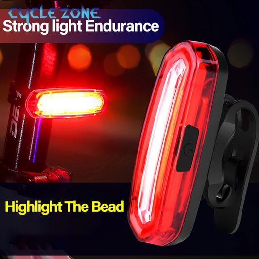 MTB & Road Bike Rear Light – USB Rechargeable LED Tail Light, Easy to Install
