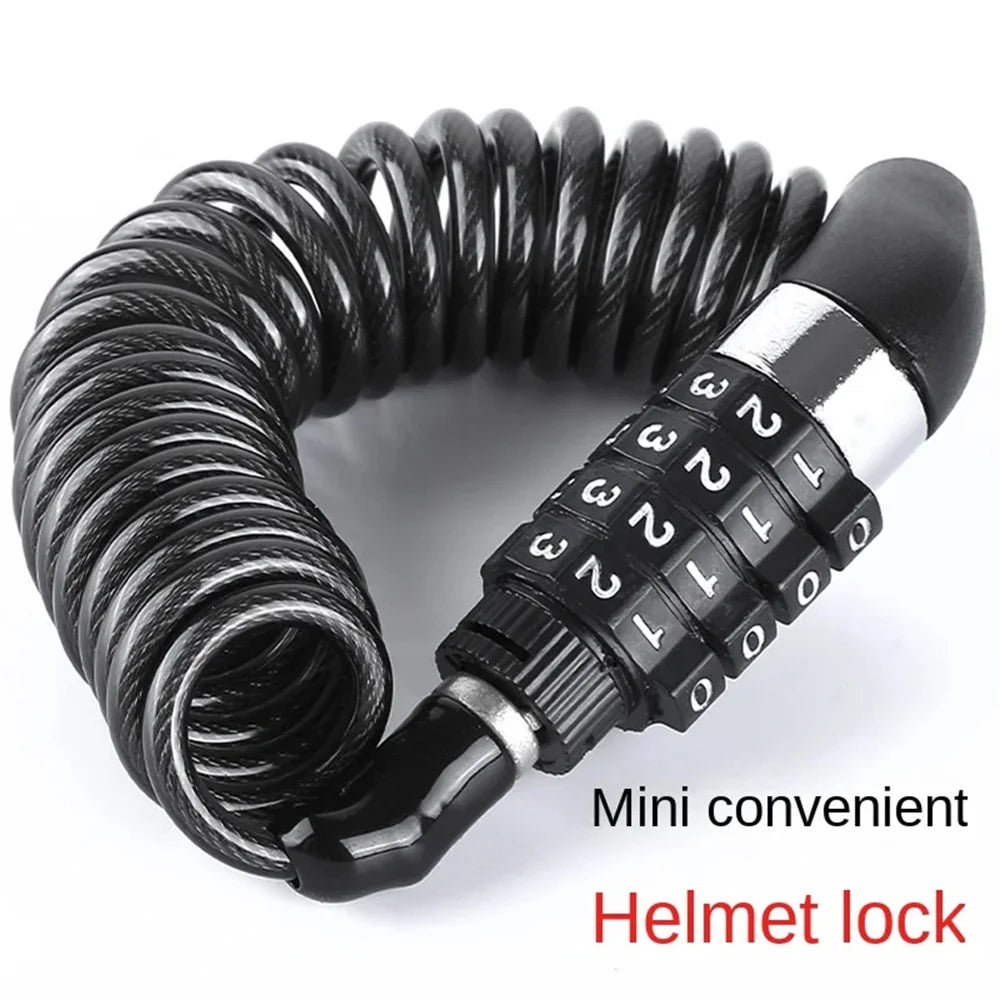 Bicycle Steel Wire Chain Lock – Heavy-Duty Anti-Theft Lock for Mountain Bikes & Motorcycles