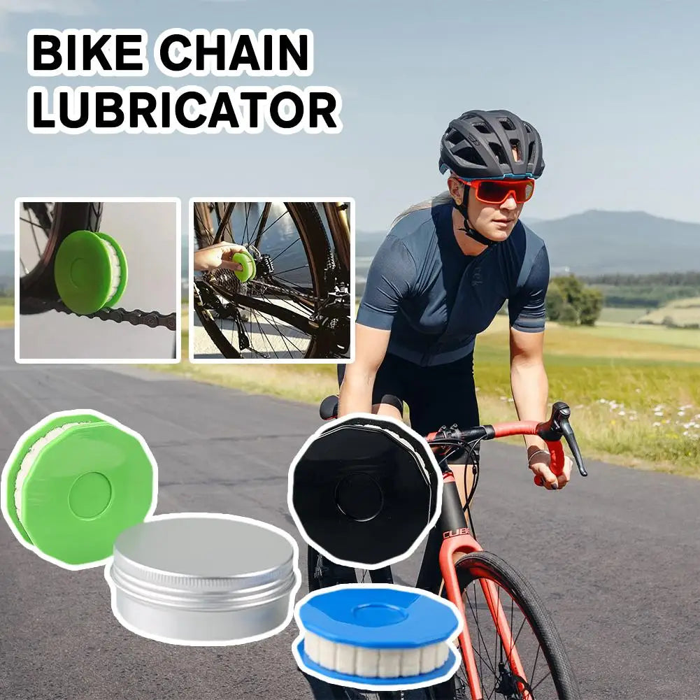 1PCS Bicycle Chain Lubricator – Roller Oiling & Cleaning Tool for Bike Chains
