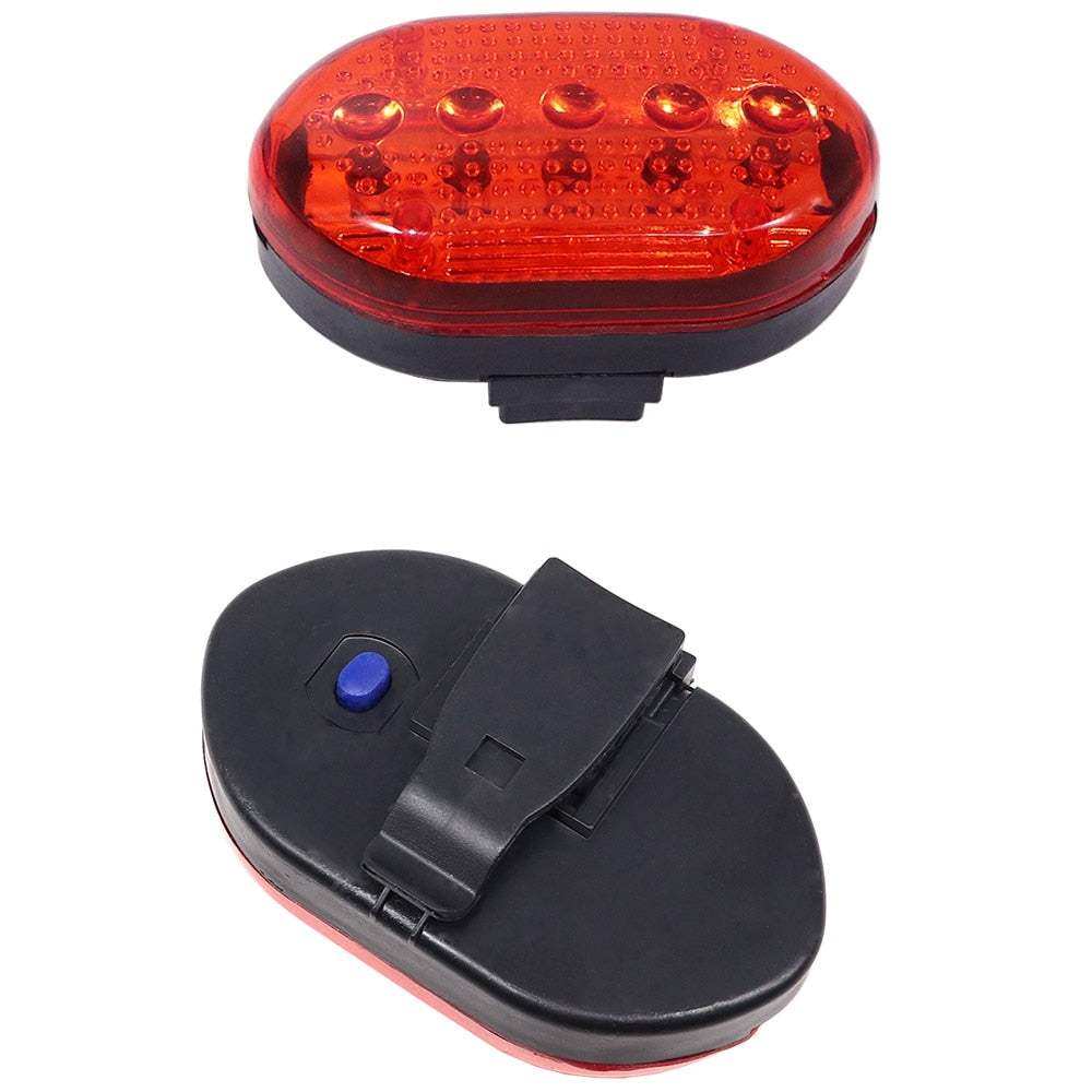 Waterproof 5 LED Bike Bicycle Flashing Flashlight
