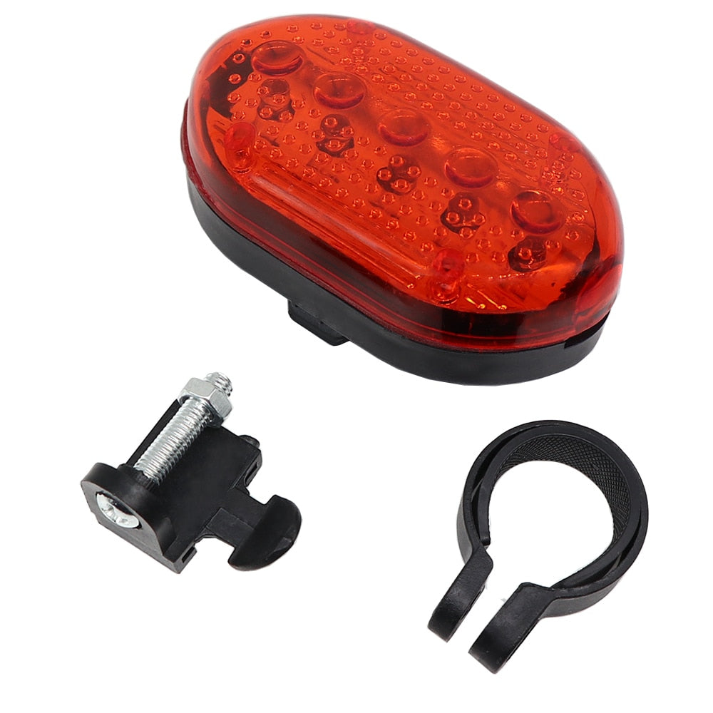 Waterproof 5 LED Bike Bicycle Flashing Flashlight