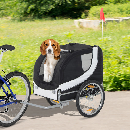 PawHut Folding Pet Bike Trailer
