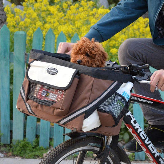 Removable Front Bicycle Carrier For Small Cats And Dogs