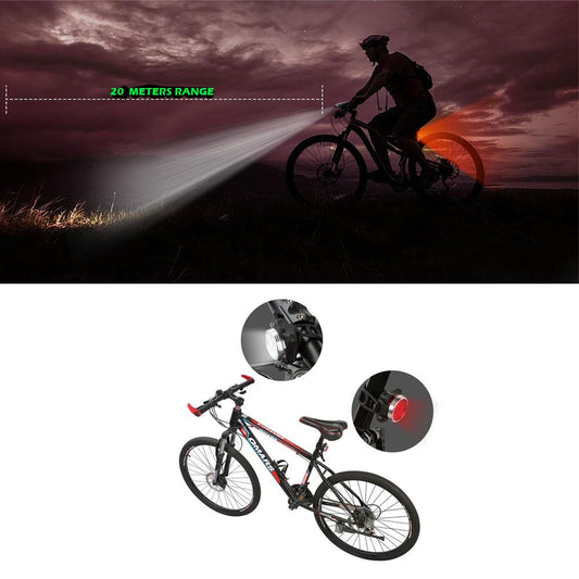 Waterproof Bicycle Bike Lights Front Rear Tail Light Lamp USB