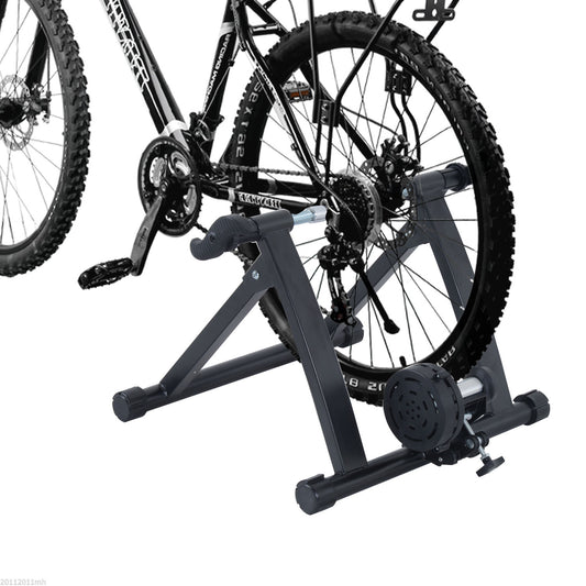 Soozier Folding Indoor Magnetic Bike Trainer – Quiet Cycling Stand with Adjustable Resistance