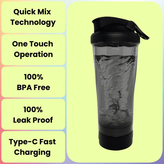 Electric Protein Shaker Bottle – Rechargeable