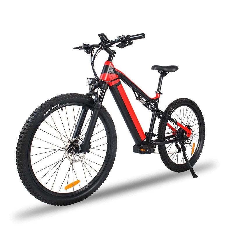 ⚡ Siroock™ Red 500W eMTB – 27.5" Electric Mountain Bike (48V, 7-Speed)