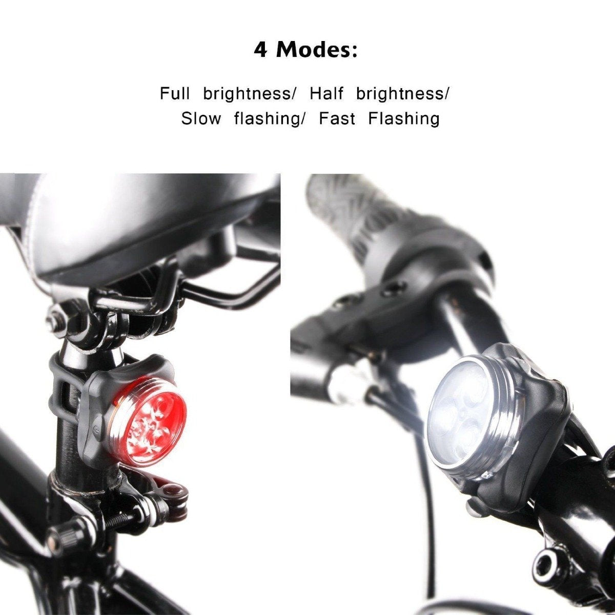 Waterproof Bicycle Bike Lights Front Rear Tail Light Lamp USB